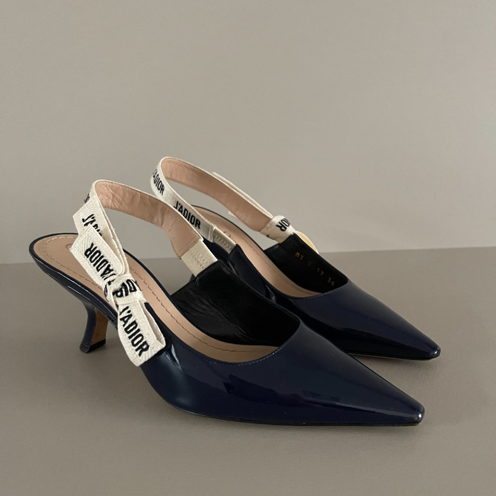 Scarpin Christian Dior J'adior Verniz Azul
